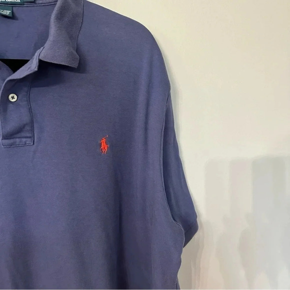 Polo by Ralph Lauren Men’s Short Sleeve Blue Cotton Polo Size XL GUC - Picture 3 of 7